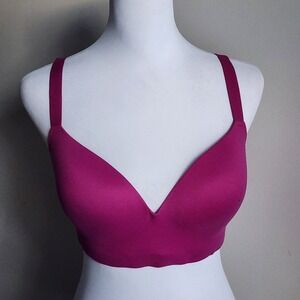 Soma Enbliss Wireless Bra 36D Pink Smooth Cups Padded Support No Wire Adjustable